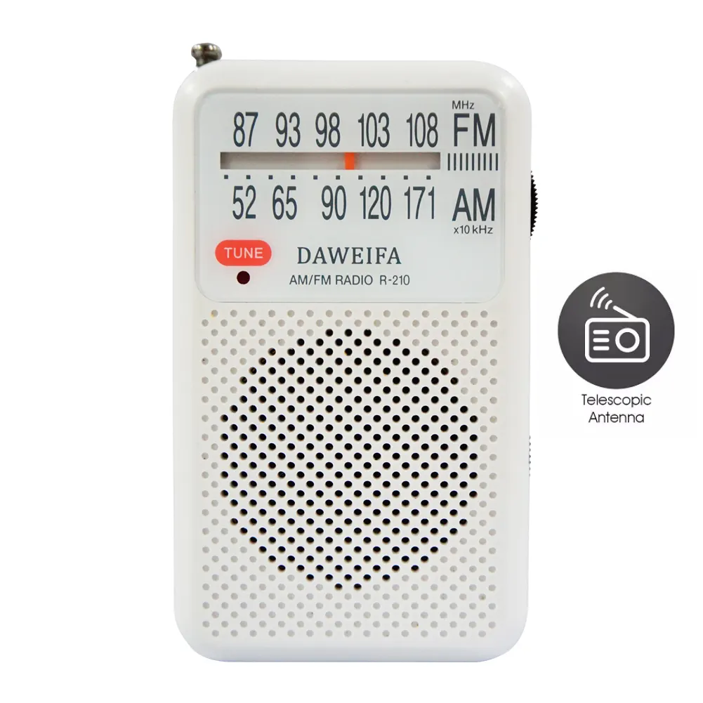 Long Lasting Battery Operated World Pocket Radio Portable AM FM Radio Receiver For Sale