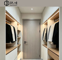 Porte d'entrée en cristal de carbone premium, anti-termites, résistante à l'humidité, isolation acoustique, design minimaliste pour hôtel, climat tropical, maison