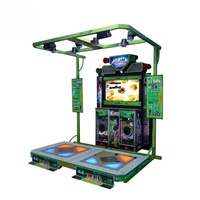 Machine de simulation de danse musicale à deux joueurs en vente chaude, machine de danse et de musique d'arcade / machine de jeu de danse musicale vidéo