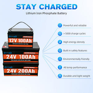 ระบบเก็บพลังงานแสงอาทิตย์แบตเตอรี่ลิเธียมไอออนรอบลึก24V 150ah 100AH 200ah Lifepo4ชาร์จได้ - Product Image 2