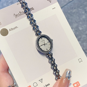 นาฬิกาข้อมือควอตซ์ฝังเพชรหรูหรา แฟชั่นสวยสง่าสำหรับผู้หญิง - Product Image 1