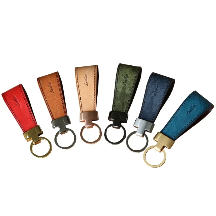 Tùy Chỉnh Thực Hiện Vòng Chìa Khóa Pu Leather Key Chain Rõ Ràng Dây Móc Chìa Khóa