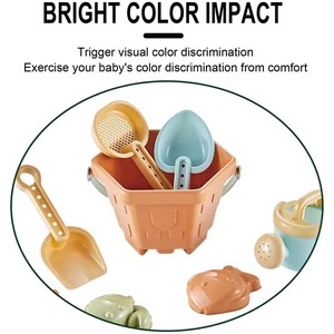 Jouets de plage pour bébés, jeux d'extérieur pour enfants, ensemble de jeu de sable, pelles et seaux en plastique pour creuser le sable, jouets aquatiques de plage pour enfants - Product Image 4