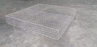 Gabion en treillis métallique 2x1x1m, revêtement Zn-Al-Mg, mailles 80x100mm, fil 2.0-2.7mm, pour mur de soutènement et protection des bords de rivière et des pentes