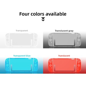 Étui de protection pour console Switch2 et manettes - Demi-étuis gauche/droite séparés avec améliorateur de préhension transparent (matériau PC) - Product Image 2
