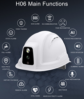 Diffusion en direct WIFI GPS interphone vocal 1080P caméra sécurité intelligente Visible industriel intelligent casque Tracker