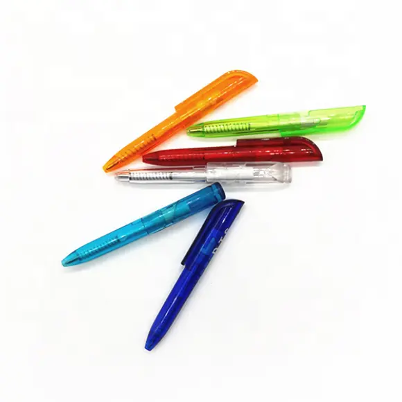 Stylo à bille créatif multicolore en plastique, mini stylo à bille avec logo personnalisé, meilleure vente