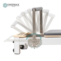 Máquina de Pilates Reformer Plegable ONEMAX con Certificación CE, Ajustable, Silenciosa, de Aluminio Ecológico y Duradero para Rehabilitación y Entrenamiento
