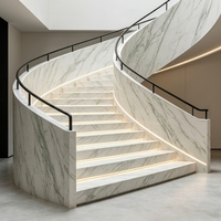 Dalle de marbre blanc Calacatta minimaliste moderne, parfaitement adaptée aux salons de villas haut de gamme, aux murs décoratifs des halls d'hôtels de luxe