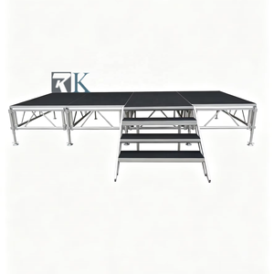 Scène portable pliable en structure aluminium mobile pour événements de concerts en plein air - Product Image 1
