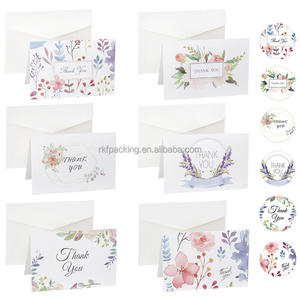 Tarjetas de agradecimiento de lujo para marcas de ropa, logotipo en relieve, papel de algodón de 600gsm, sobres personalizados, pedido a granel - Product Image 4
