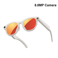 Lunettes Intelligentes Professionnelles M88S pour Hommes avec Caméra HD 4K 800W, Capture d'Action 1080P, Appel IA, Étanche et Coupe-Vent