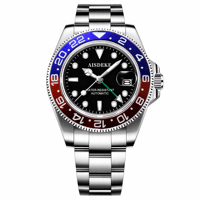 Montre automatique mécanique pour homme LONGLUX, luxe, étanche, squelette, carrée, verre 22 mm, acier inoxydable, montre cadeau