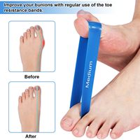 Hallux Valgus personnalisé Correction orteil civière bandes de résistance en caoutchouc Bunion exercice pour femmes hommes pied formateur orteils bandes