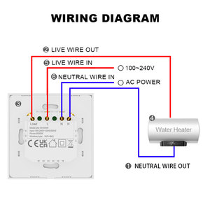 LEDEAST DS-101GWN EU Interruptor Táctil Inteligente de Pared con Control Remoto Inalámbrico WiFi Tuya para Hogar Inteligente con <span class=keywords><strong>Alexa</strong></span> - Product Image 6