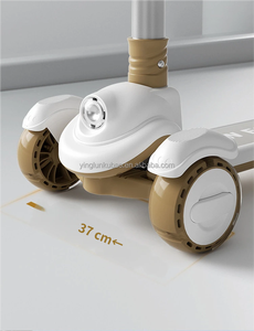 Trottinette Électrique Pliable Grande Taille pour Enfants et Adolescents (6-20 Ans) avec Musique, Lumières, en Alliage d'Aluminium, Tige Épaissie <span class=keywords><strong>de</strong></span> 50 mm, pour l'Extérieur - Product Image 5