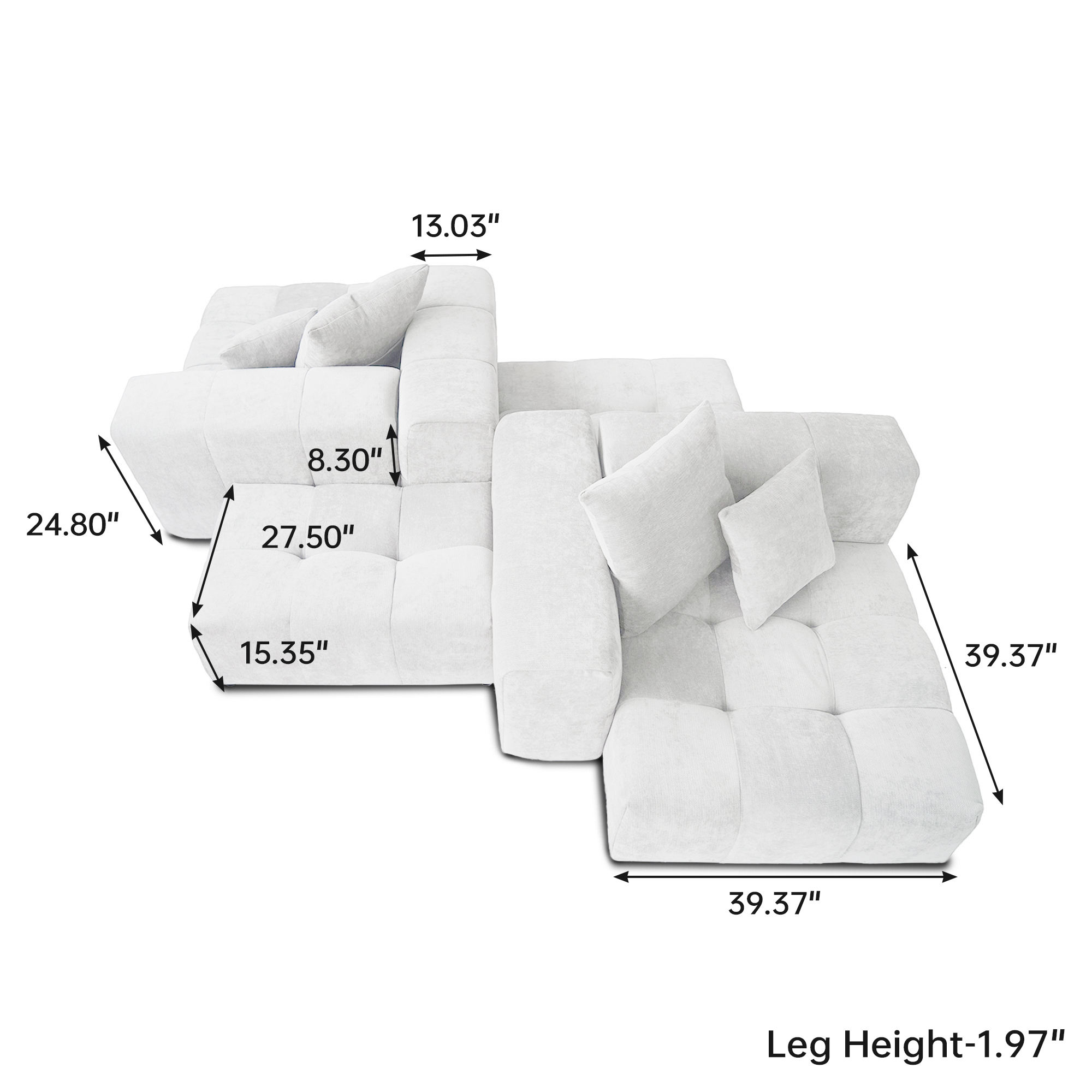 2 places + 2 Ottoman