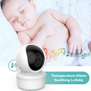 GTW Sm43C 4,3-Zoll-Großbildschirm 2MP 2x Optischer <span class=keywords><strong>Zoom</strong></span> 60° Weitwinkel Baby- und Haustiermonitor Nachtsicht Temperaturanzeige Musikwiedergabe - Product Image 3