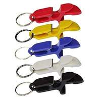 Lot de 5 bière bong outil de fusil de chasse ouvre-bouteille de bière porte-clés en aluminium porte-clés multicolore ouvre-bouteille portable