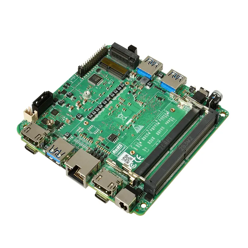 12th มาเธอร์บอร์ดขนาดเล็ก DDR5 i7 i5ขนาด64GB มาเธอร์บอร์ดสำหรับเล่นเกมมินิ Wi-Fi NUC TPM2.0 HDMI2.0พร้อมกับหน่วยประมวลผล Intel Alder Lake-u/-P