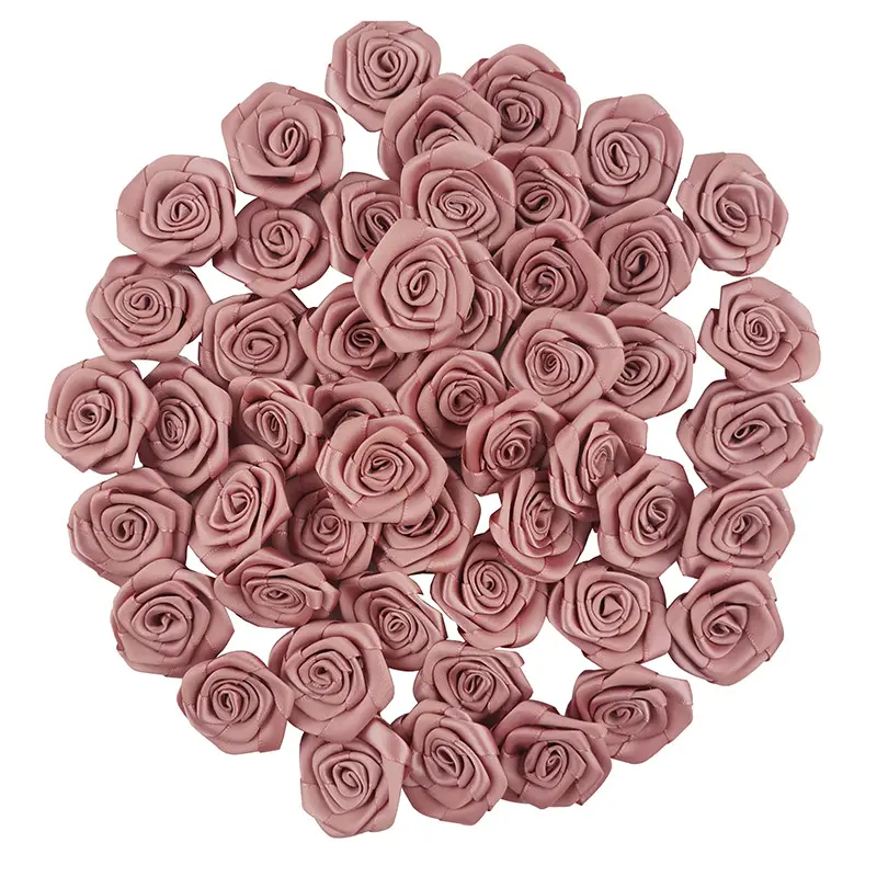 (30 teile/paket) Mini Hochwertige Satin-Rosette für Home Wedding Party Kleidung Dekoration Scrap booking DIY Ribbon Crafts Supplies