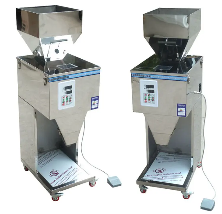 Semi automatic granule liner weigher can bag bottle jar filler/Nutrition Protein Spices Powder Filling Packing Machine