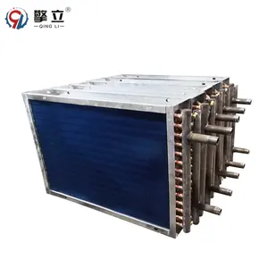 Copper Tube Aluminum Foil Fin Heat Exchanger Freon Water Condenser