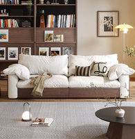 Sofá Cama Plegable de Doble Uso, Estilo Moderno, Multifuncional, Extensible, con Estructura de Madera Vintage y Tapizado de Algodón y Lino