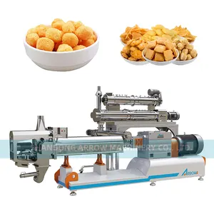 Twin Screw Puffs Corn Rice Snacks Food Extruder For Sale Cheetos Ball Corn Snacks Food production line
