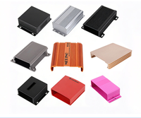 Boîtier d'amplificateur de puissance en aluminium extrudé, boîtier de carte de circuit imprimé, boîtier électronique en aluminium anodisé, extrusion d'aluminium