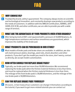 2025 nuevo forro de freno delantero trasero semimetálico WVA 19604 para Ashok Leyland <span class=keywords><strong>Bus</strong></span> y remolques sistema de freno de camión esencial - Product Image 6