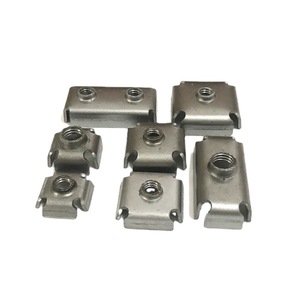 Écrous carrés soudés à filetage interne en tôle épaissie, inserts à filetage métrique, acier Q235 de qualité A pour tôles - Product Image 3