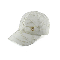 Casquette de baseball de luxe personnalisée avec logo, broderie irrégulière intégrale, chapeau de créateur, casquette de mode haut de gamme pour femme avec logo métallique