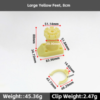 Pied de meuble réglable en plastique, pieds de nivellement pour armoire de cuisine avec clip de plinthe, quincaillerie de support de base pour meubles
