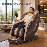 OYEAL Chaise de massage corps entier à gravité zéro 3D, télécommande sans fil, rouleaux de massage des pieds, rail SL, usage commercial, haute technologie, direct usine OEM
