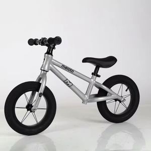 Custom No Pedal Magnesium Alloy Kids <b>Bicycle</b> Sliding Push Scooter 12" Balance Bike with Hand Brake Pneumatic/Solid Tire - Product Image 1