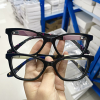 Lunettes optiques œil de chat en acétate épais, lunettes de mode pour hommes et femmes, lunettes de protection des yeux, prêtes pour la lecture