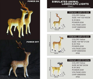 Venta al por mayor del OEM de Navidad al aire libre de fibra de vidrio de estatuilla de luz Led para <span class=keywords><strong>la</strong></span> decoración de vacaciones - Product Image 5