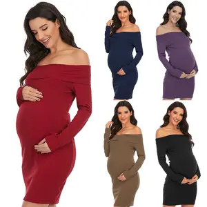 Customized and Wholesale Maternity Clothing pregnant Loungewear Elastic comfort and Stretchy Comfy One-piece Maternity Pajamas