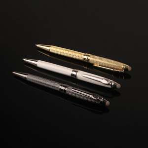 Bolígrafo VIP con Logotipo de Metal Tallado, Color Dorado, Blanco y Negro, 2 en 1, Lápiz Capacitivo Multifunción, Bolígrafo de Metal con Rodillo - Product Image 5