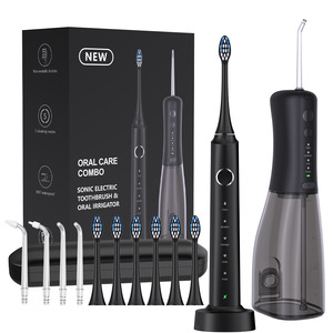 <span class=keywords><strong>Idropulsore</strong></span> Dentale Wireless 2 in 1 e Spazzolino Morbido Personalizzato per Adulti da 350ml, Irrigatore Orale 5 Modalità e Spazzolino Elettrico Intelligente - Product Image 1