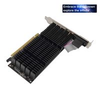 Carte graphique PC Radeon R5 220 1 Go DDR3 64 bits à profil bas avec radiateur – Nouveauté en gros