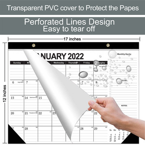 Tùy Chỉnh Thiết Kế Màu Sắc Bàn Lịch 2025 2026 Hàng Tháng Tường Lịch Bàn Pad 12 Tháng Tường Bàn Lịch - Product Image 6
