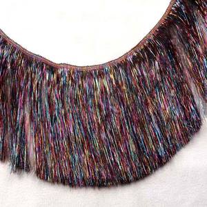 15cm coloré or filigrane gland frange <span class=keywords><strong>dentelle</strong></span> tissu tricoté Costume de noël robe de danse latine décoratif brillant paillettes <span class=keywords><strong>dentelle</strong></span> - Product Image 2