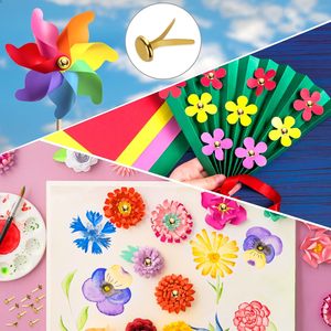 100 יחידות סיכות נייר בצבע זהב 8*15 מ\\\"מ, סיכות ליצירה לילדים, לפרויקטים בבית הספר - Product Image 4