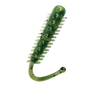 Newbility fishing lure 38mm mini vermi di plastica testa tonda groviglio code esche morbide - Product Image 2