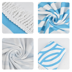 Asciugamano da Spiaggia Rotondo in Microfibra <span class=keywords><strong>con</strong></span> Stampa Personalizzata e Nappe, Vendita all'Ingrosso - Product Image 5