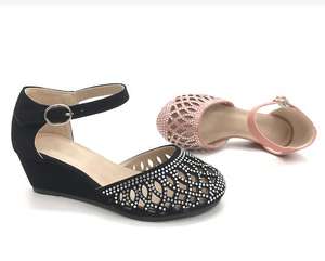 Chaussures de princesse à strass pour enfant, petites semelles compensées, sandales d'été, nouvelle collection, meilleure vente - Product Image 1