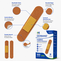 Pansements adhésifs en tissu, pansements respirants pour soins des plaies avec matériau en tissu doux, fabricant OEM