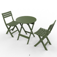 Table à manger ronde pliable moderne en plastique, table basse pliable pour patio, jardin, balcon, pelouse, café, repas en plein air